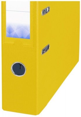 Segregator A4 75mm mech. dźwig. żółty, Petite Office