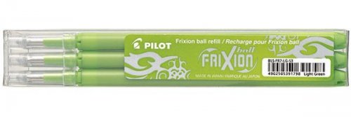 Wkłady wymazywalne do Frixion 0.7 mm jas.ziel. op. 3 szt. BLS-FR7, Pilot