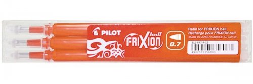 Wkłady wymazywalne do Frixion 0.7 mm pomar. op. 3 szt. BLS-FR7, Pilot