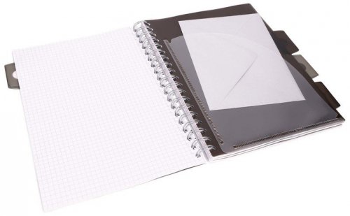 Kołonotes Project Book B5 100k 80g kratka Black & Grey czarny, Pukka Pad