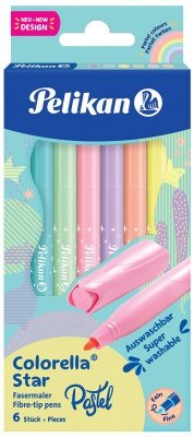 Flamastry 6-kol.  Pastell Colorella C302 Pelikan