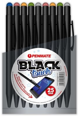 Długopis Black Touch różne kolory op. 25szt., Penmate