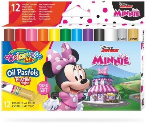 Pastele olejne 12-kol. trójkątne Disney Kids Minnie Colorino, Patio