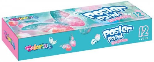 Farby plakatowe 12-kol. 20 ml Dreams Colorino, Patio