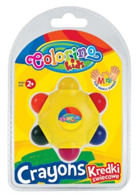 Kredki woskowe 6-kol. Gwiazdka Colorino Patio