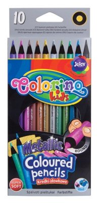 Kredki 10-kol. metalic Colorino, Patio