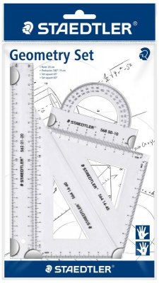 Komplet geometryczny 20 cm 4-el., Stadtler