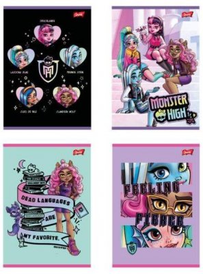 Zeszyt A5 32 k. kratka laminowany Monster High, Unipap