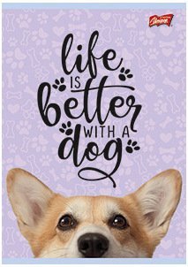 Zeszyt A5 16 k. linia podwójna dwukolorowa laminowany Dog, Unipap