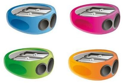 Temperówka podwójna mix kol KV402-MB, Tetis