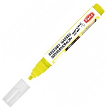 Marker kredowy suchościeralny 4,5mm żółty, Toma