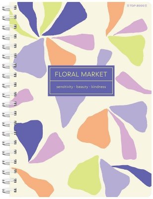 Kołonotes A5 80 k. kratka Flora-Delic, Top-2000