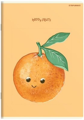 Zeszyt A5 16 k. linia podwójna kolorowa 70g Fruits, Top-2000