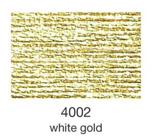 mulina Madeira Madeira Metallic 4-white gold 4002