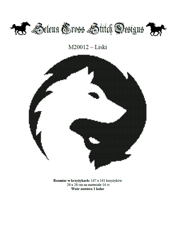 M2012 - liski wzór do haftu