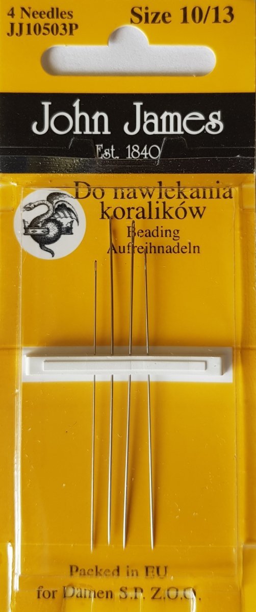 igły do koralików John James 10/13