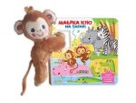Małpka Kiki na safari Książka z maskotką