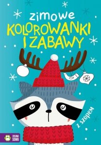 Zimowe kolorowanki i zabawy z szopem