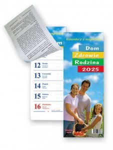 Kalendarz z magnesem 2025 Dom Zdrowie Rodzina