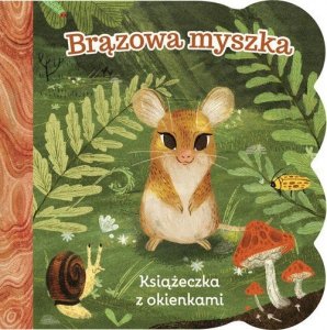 Brązowa myszka Książeczka z okienkami