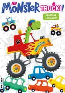 Ale Monster Trucki! Koloruję i naklejam