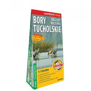Bory Tucholskie, Kaszuby, Kociewie laminowana mapa turystyczna 1:150 000
