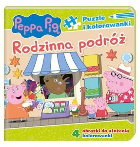 Peppa Pig. Puzzle i kolorowanki. Rodzinna podróż