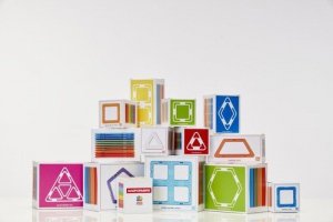 Klocki magnetyczne 3D Magformers Romby 12 elementów