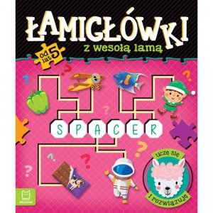 Łamigłówki z wesołą lamą. Uczę się i rozwiązuję. Od 5 lat