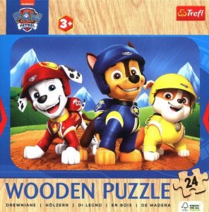 Puzzle Drewniane 24 Urocza Psia Ekipa