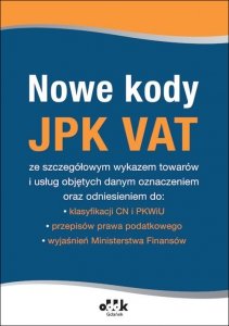 Nowe kody JPK VAT