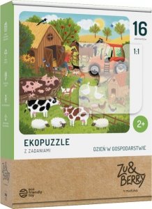 Dzień w gospodarstwie  Ekopuzzle z zadaniami