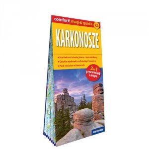 Karkonosze laminowany map&guide 2w1 przewodnik i mapa