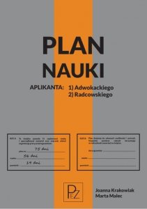 Plan nauki aplikanta adwokackiego/radcowskiego