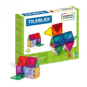 Tileblox Zestaw tęczowy 20 elementów