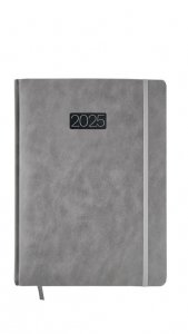 Kalendarz 2025 Dzienny A4 LUX Elegance V4 Szary