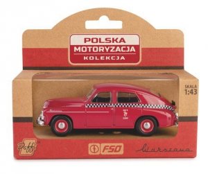 PRL Warszawa M20 TAXI Bordowy