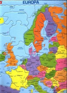 Układanka Mapa Europa polityczna 37 elementów