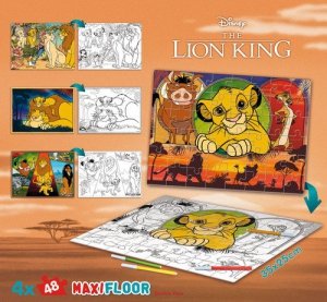 Puzzle 4x48 MaxiFloor Król Lew