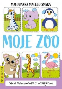 Malowanka małego smyka Moje zoo z naklejkami