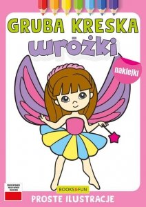 Wróżki z naklejkami gruba kreska