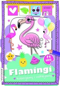 Kolorujemy i naklejamy Flamingi