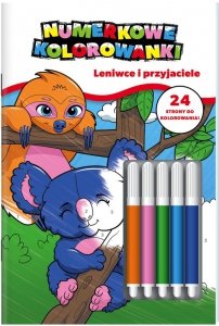 Koala Numerkowe kolorowanki Leniwce i przyjaciele