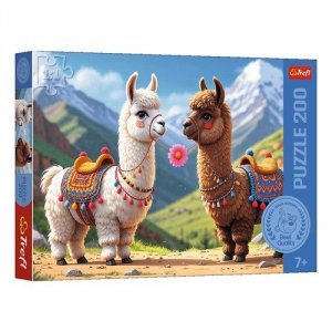Puzzle Kolorowe lamy 200