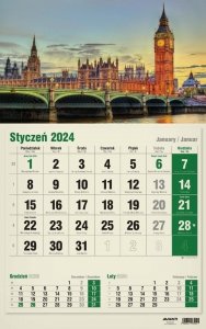 Kalendarz 2024 Jednodzielny EKO