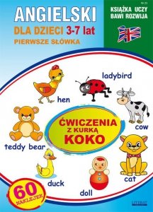 Angielski dla dzieci 23 Pierwsze słówka 3-7 lat Ćwiczenia z kurką Koko
