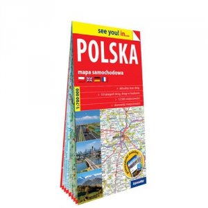 Polska papierowa mapa samochodowa 1:700 000