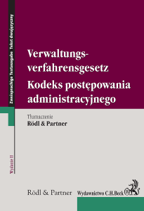 Kodeks postępowania administracyjnego. Verwaltungsverfahrensgesetz