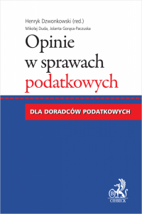 Opinie w sprawach podatkowych dla doradców podatkowych