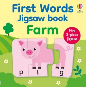 First Words Jigsaw Book. Farm